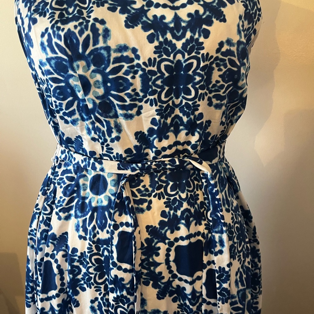 Talbots One Shoulder Dress with Pockets - Picture 3 of 6